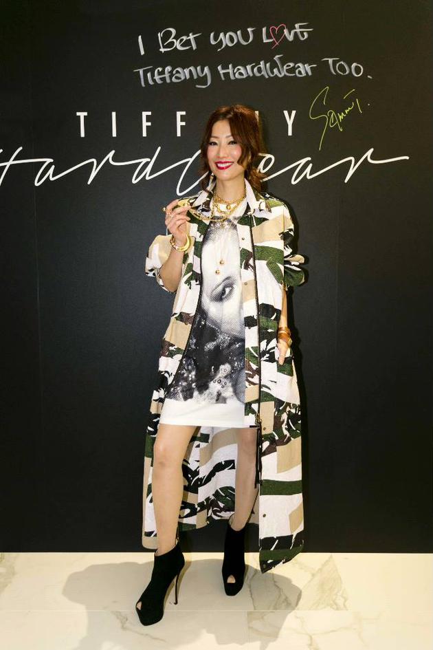 郑秀文佩戴全新Tiffany HardWear?系列珠宝