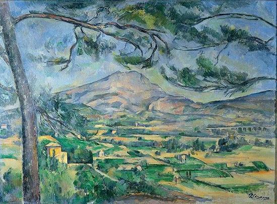 塞尚，《圣维克多山》，1885-1887年