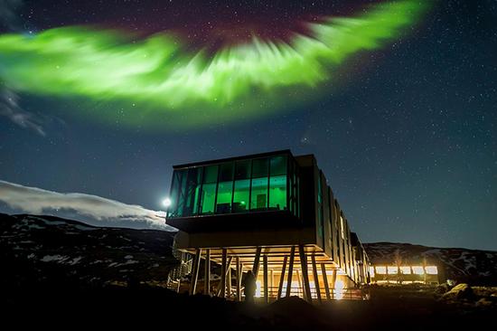 游客镜头下的离子冒险酒店，看见北极光了吗？