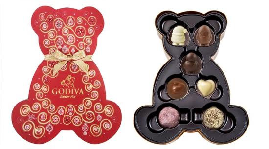 GODIVA圣诞巧克力小熊礼盒7颗装 澳门币305元
