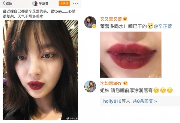 辛芷蕾小红书