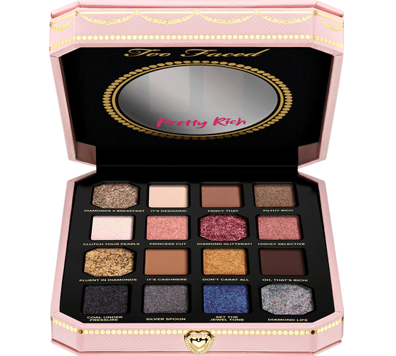 Too Faced pretty rich 钻石高光眼影盘
