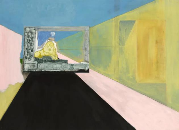 Peter Doig， “Lion in the Road” （2015）