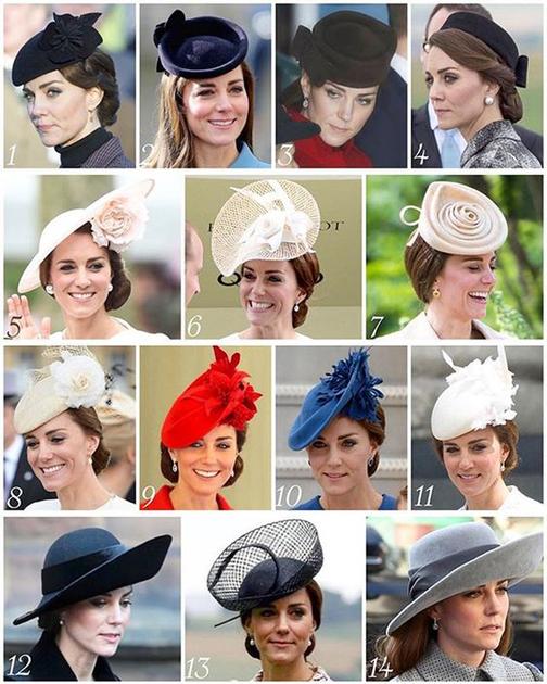 凯特王妃帽子一览