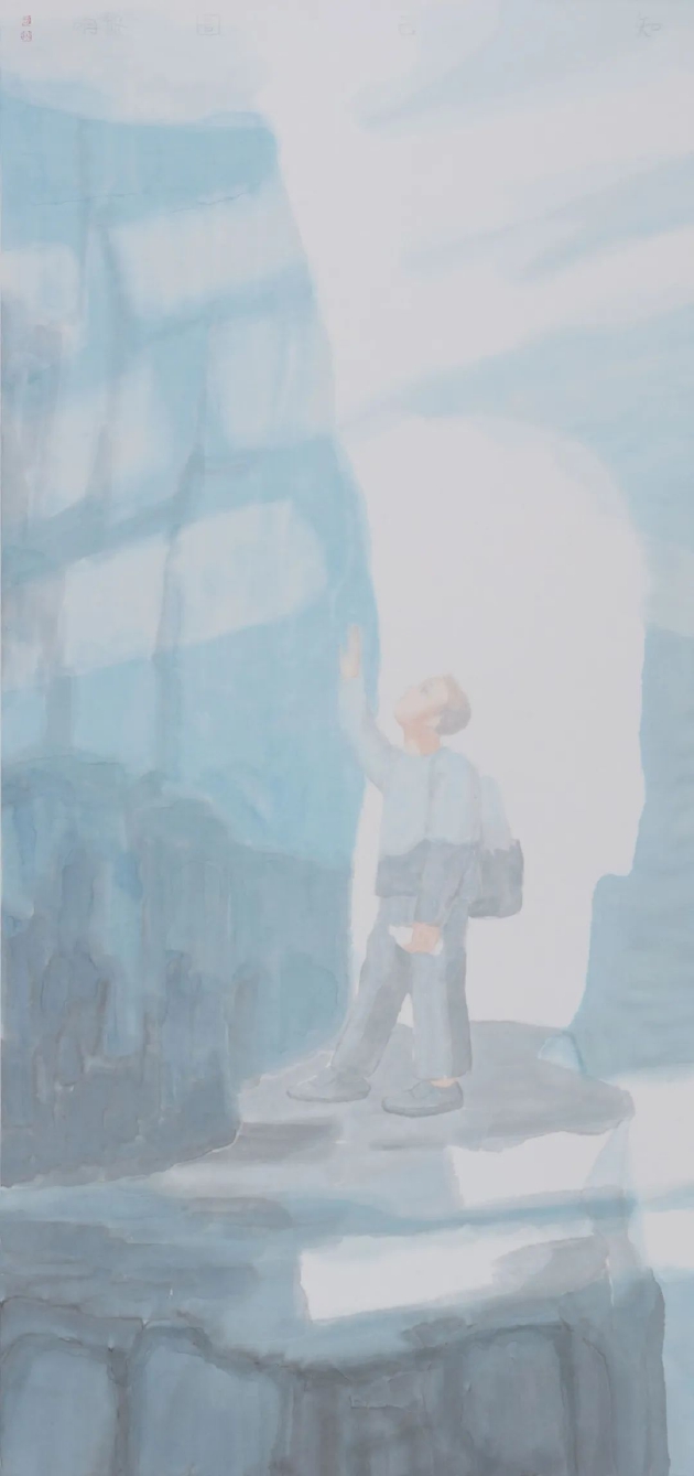 田黎明 《知己图》 98×46cm 2019年 国画