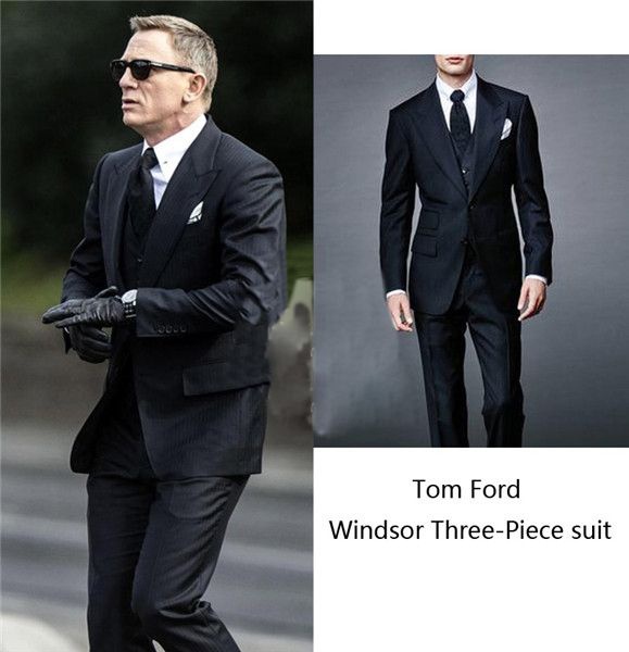 Daniel Craig in Tom Ford温莎三件套西装