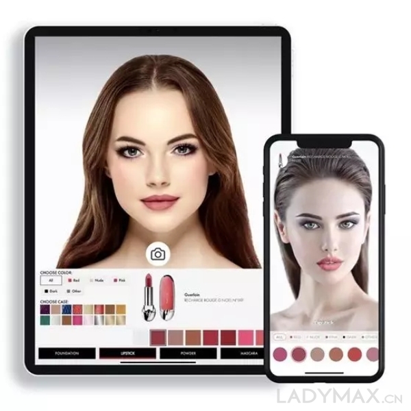 娇兰与数字美妆科技公司Voir Inc合作推出的试妆APP，可用于口红和彩妆试色