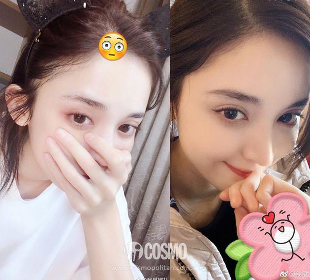 没画眼线的娜扎vs画了眼线的娜扎