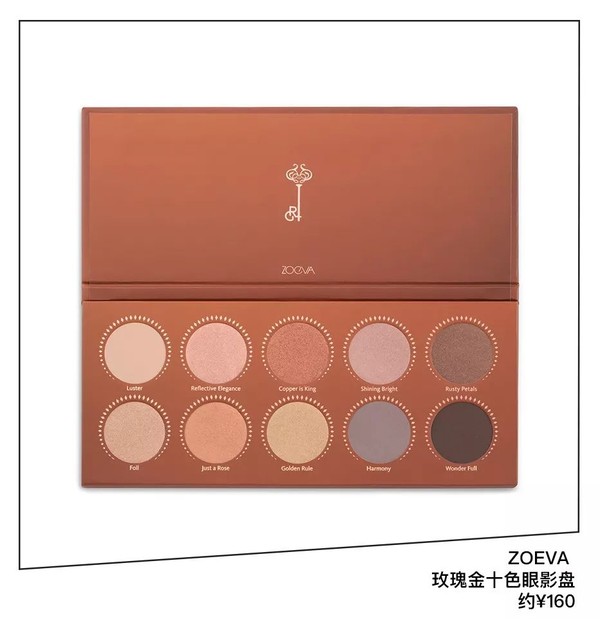 Zoeva玫瑰金十色眼影盘 约¥160