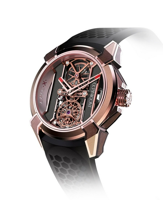 镂空工艺彰显机械之美jacobco杰克宝epicx系列腕表