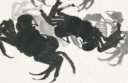 齐白石早年画的螃蟹什么样？