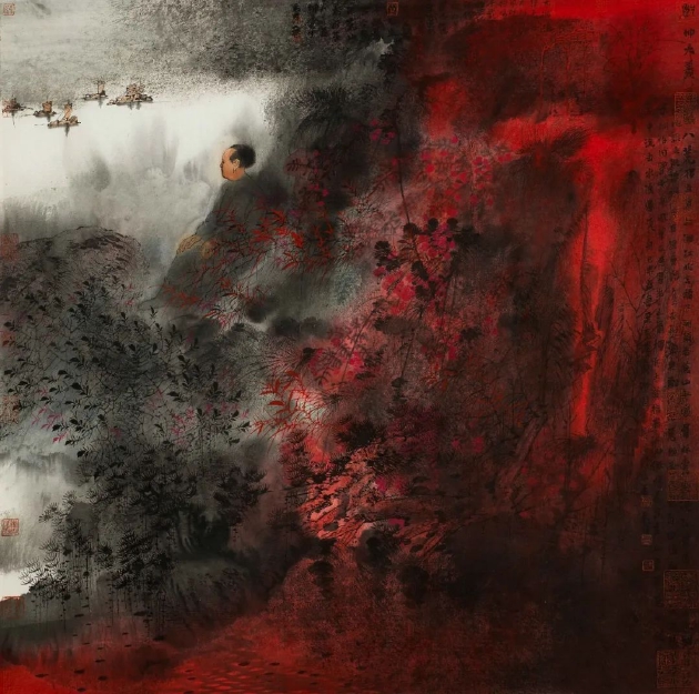 卢禹舜 《乾坤大义（二）》 68×68cm 2015年 国画