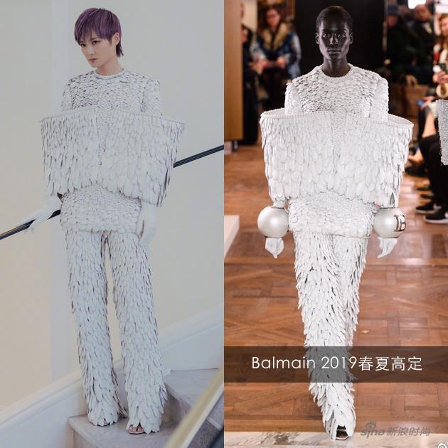 李宇春in Balmain