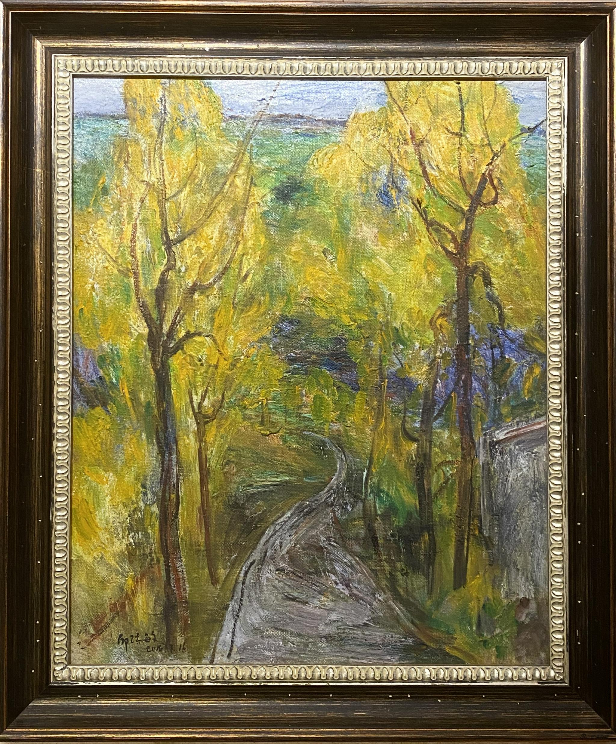 邱瑞敏 《树上小道》 布面油画 65x53cm 2015