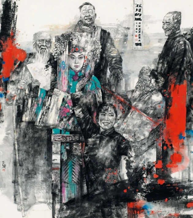 邹立颖 《五月的风》 220×200cm 2012年 国画