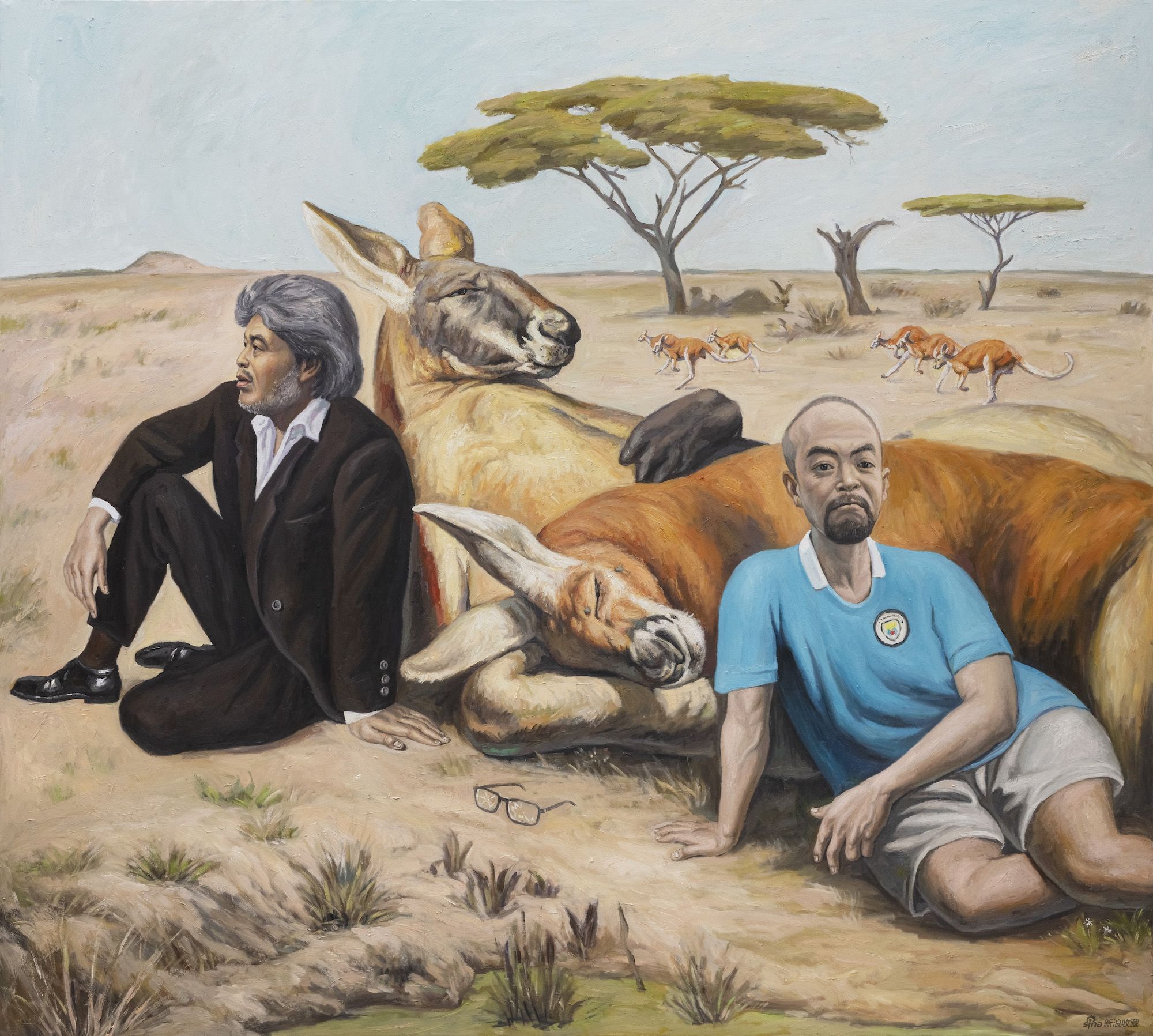 《无题(一件小事)》,布面油画,190×212 cm,2022