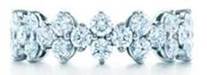 Tiffany & Co. 蒂芙尼Aria铂金镶钻戒指
