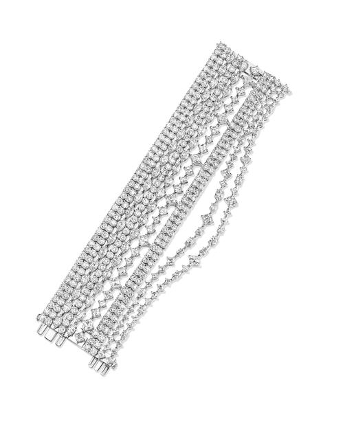 海瑞温斯顿绮隐Secret Combination高级珠宝系列钻石手链，总重约33.42克拉