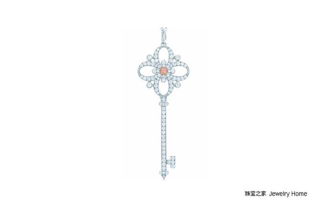 Tiffany & Co.蒂芙尼Tiffany Keys系列 小花形钥匙吊坠