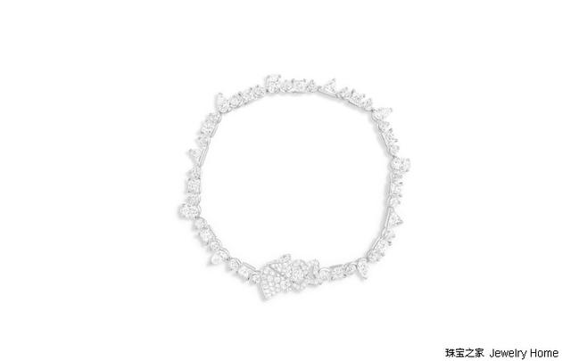 Dior迪奥ARCHI DIOR系列“COCOTTE”手链，白金和钻石