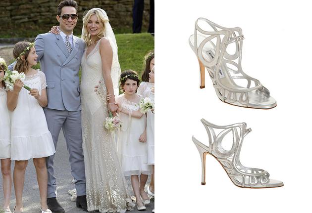 Kate Moss结婚时婚鞋也是Manolo Blahnik