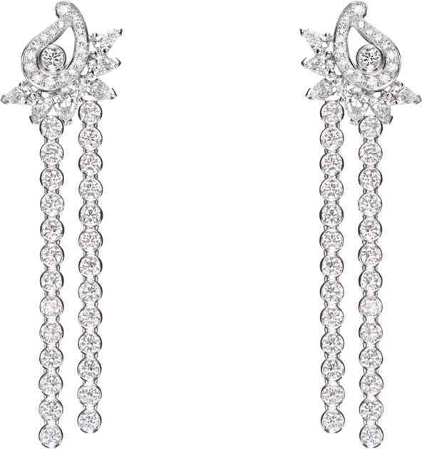 Piaget伯爵Limelight Couture Précieuse高级珠宝耳环
