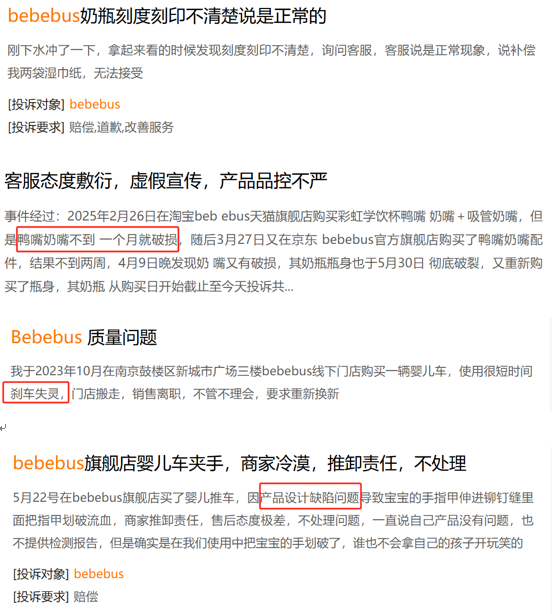 (资料来源:黑猫投诉)