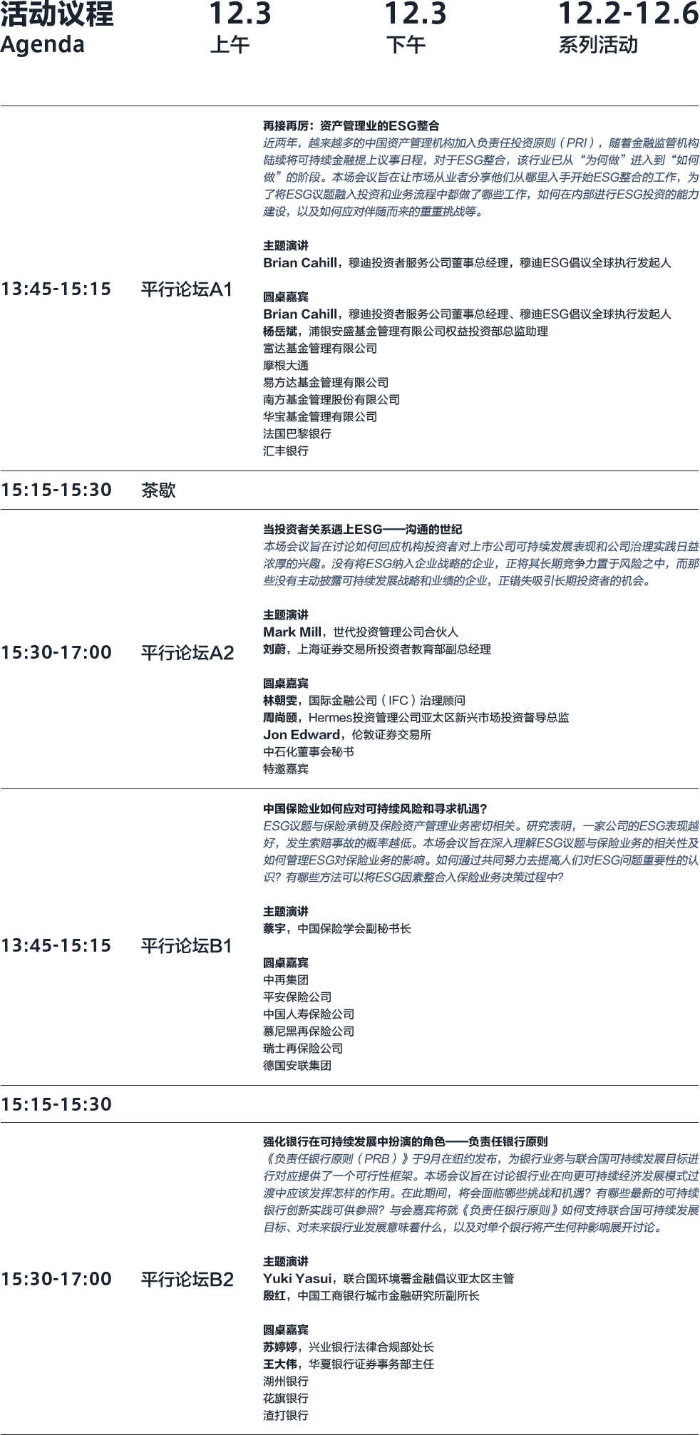 12.3下午会议议程