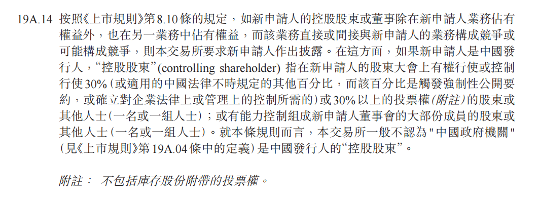 联交所《上市规则》
