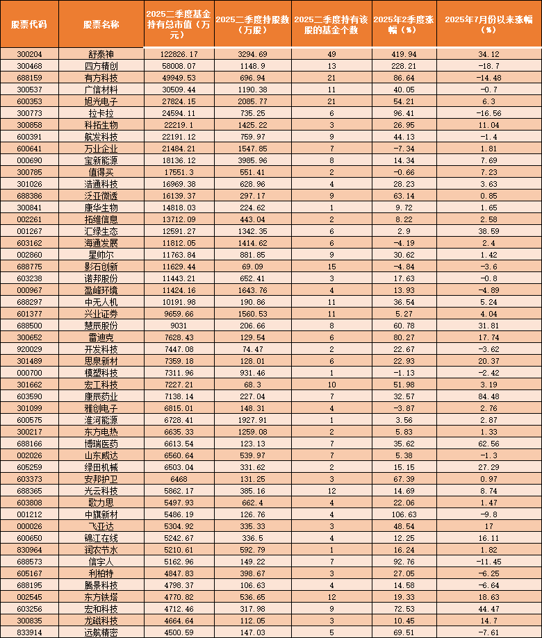 数据来源:天相投资顾问有限公司 基金二季报