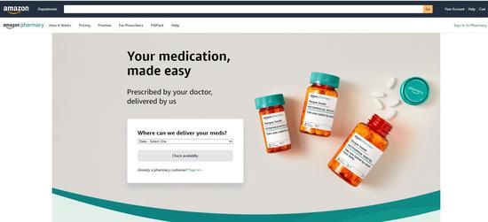 亚马逊推出网上药店