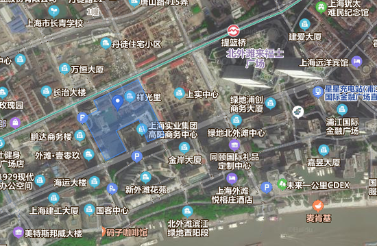 上海实业38.9亿竞得北外滩核心区地块 将建180米地标