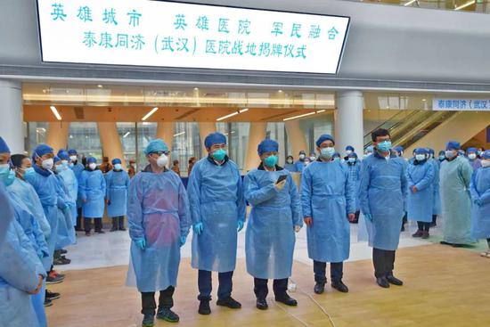 2月13日，泰康同济（武汉）医院在“战火”中诞生