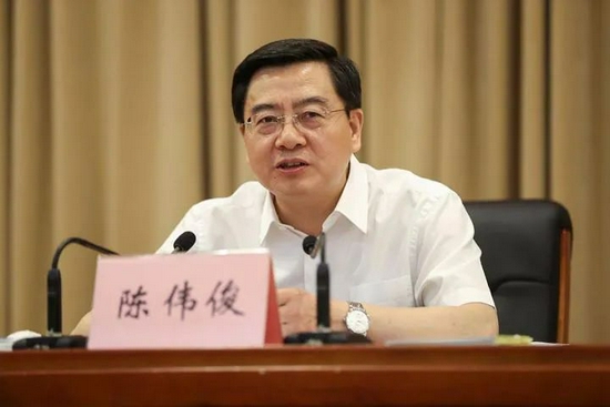 陈伟俊1966年6月生,浙江宁海人.他曾任浙江湖州市委书记.