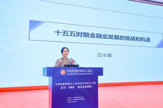 江小涓：“十五五”金融业发展的挑战和机遇