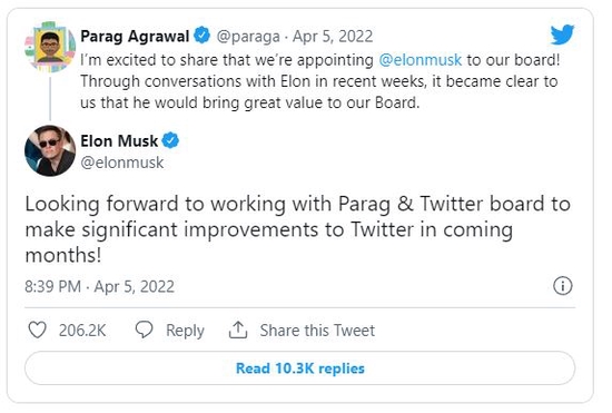 社交|Twitter股价两天涨超30% 马斯克被任命为董事后誓对平台做重大改进
