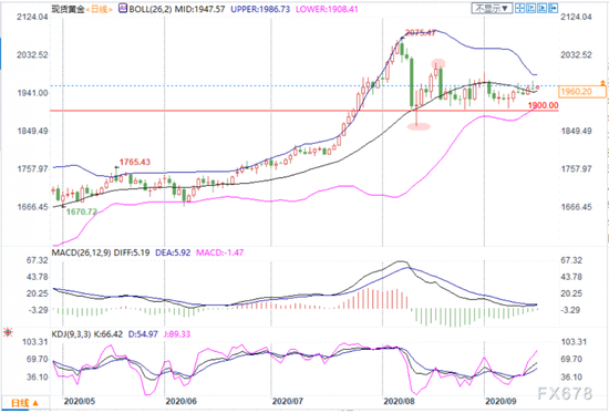  （现货黄金日线图）