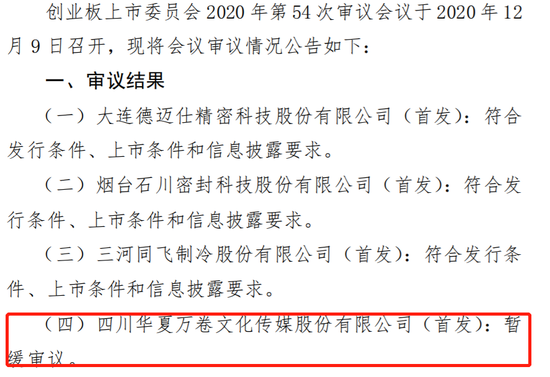 创业板注册制暂缓审议第二家 华夏万卷还得说清楚这些问题