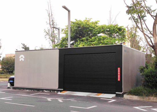 　　▲&nbsp;攝/鄧雨潔&nbsp;蔚來汽車成都金牛區華僑城商圈的換電站已經關閉