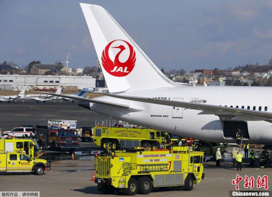 资料图：日本航空波音787客机。