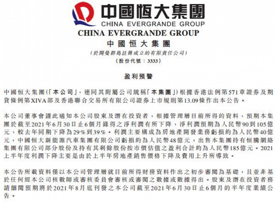 股价大跌：恒大总部要迁回广州 公司紧急否认