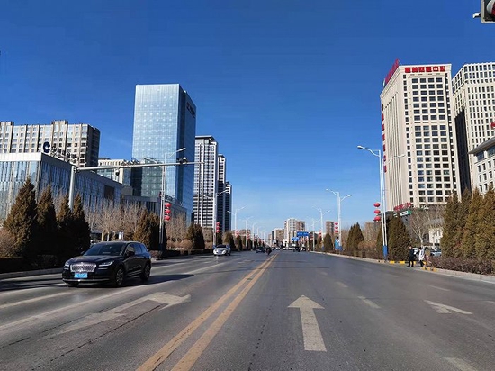 榆林街头一角.拍摄/侯瑞宁