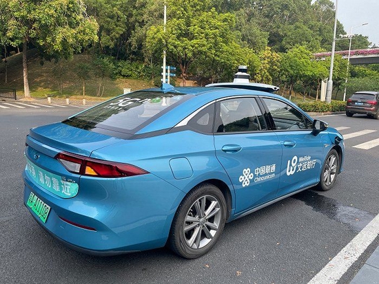 文远知行Robotaxi(记者摄)