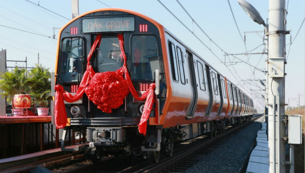 中车首批美国波士顿橙线地铁在长春下线 &nbsp;图自新华社