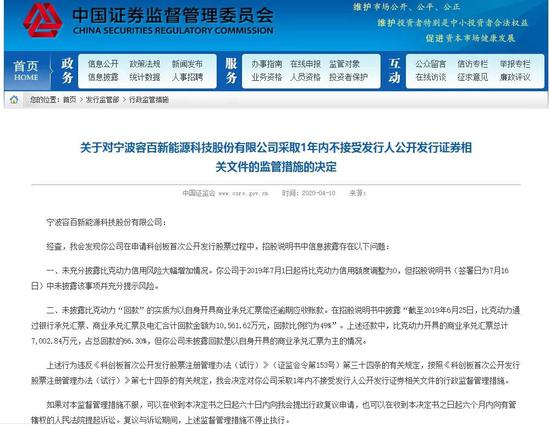 刚刚两家科创板企业因ipo违规1年内公开发行证券将不被接受 新浪财经 新浪网