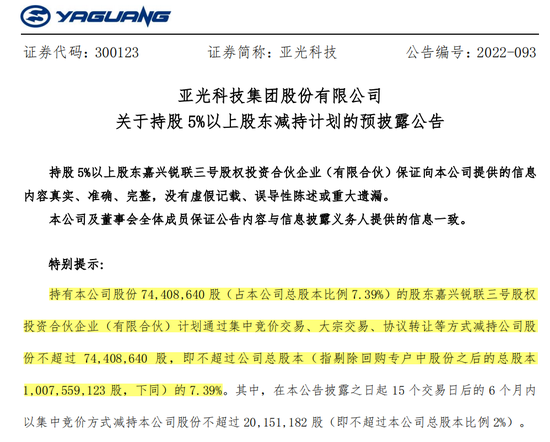 ““暂停减持”一年期刚过，亚光科技股东就要“清仓式减持”，背后势力来头不小