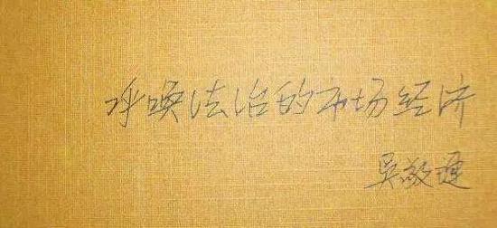 他特意提示说，是法治，而不是法制。