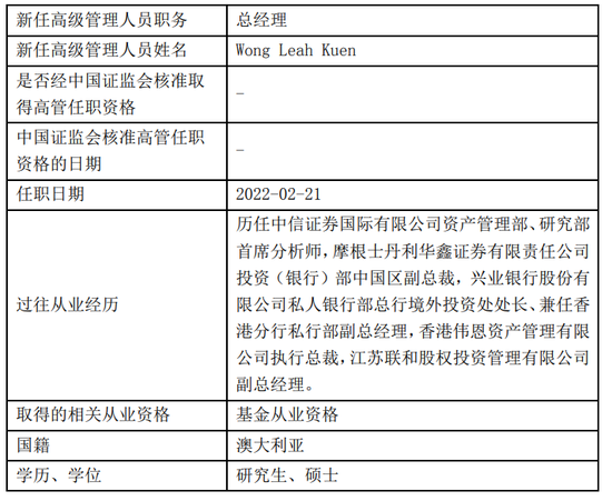 “先锋基金股权和高管大变动：大股东股权刚被拍下又迎来澳大利亚籍总经理