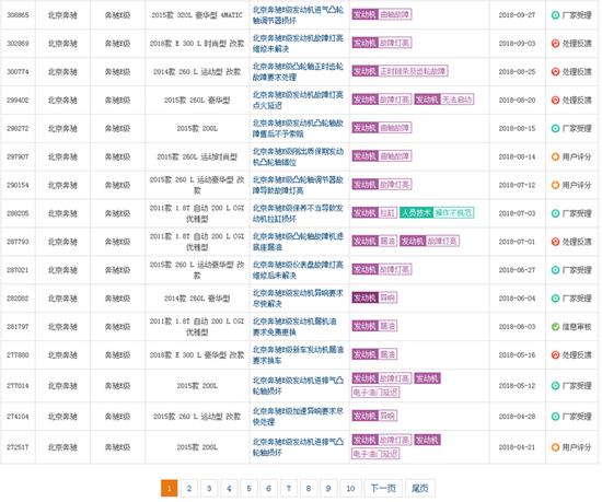 爆缸频发，奔驰神回复：发动机进入外物所致，更换费用16万自理