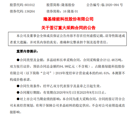 狂砸近百亿采购大单:A股光伏龙头紧急出手“保本” 下游企业慌了